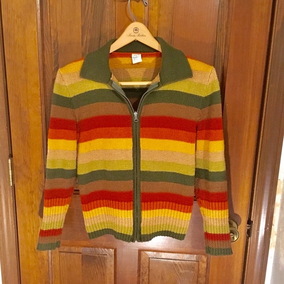 🔴 x3/$15 FABRIET CARDIGAN MULTICOLOR, SZ S - Picture 2 of 5